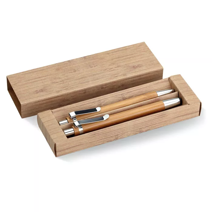BAMBOOSET Bamboe pen en potloodset
