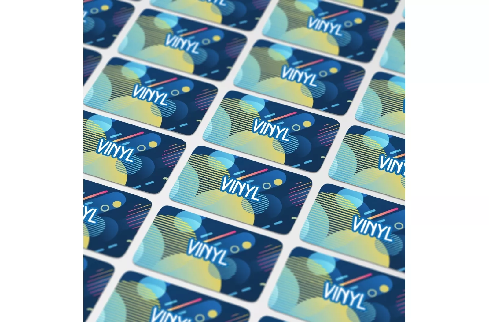 Vinyl Sticker Rechthoek 30x15mm