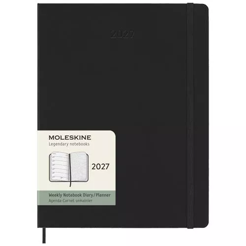Moleskine week-agenda voor 12 maanden met harde kaft XL