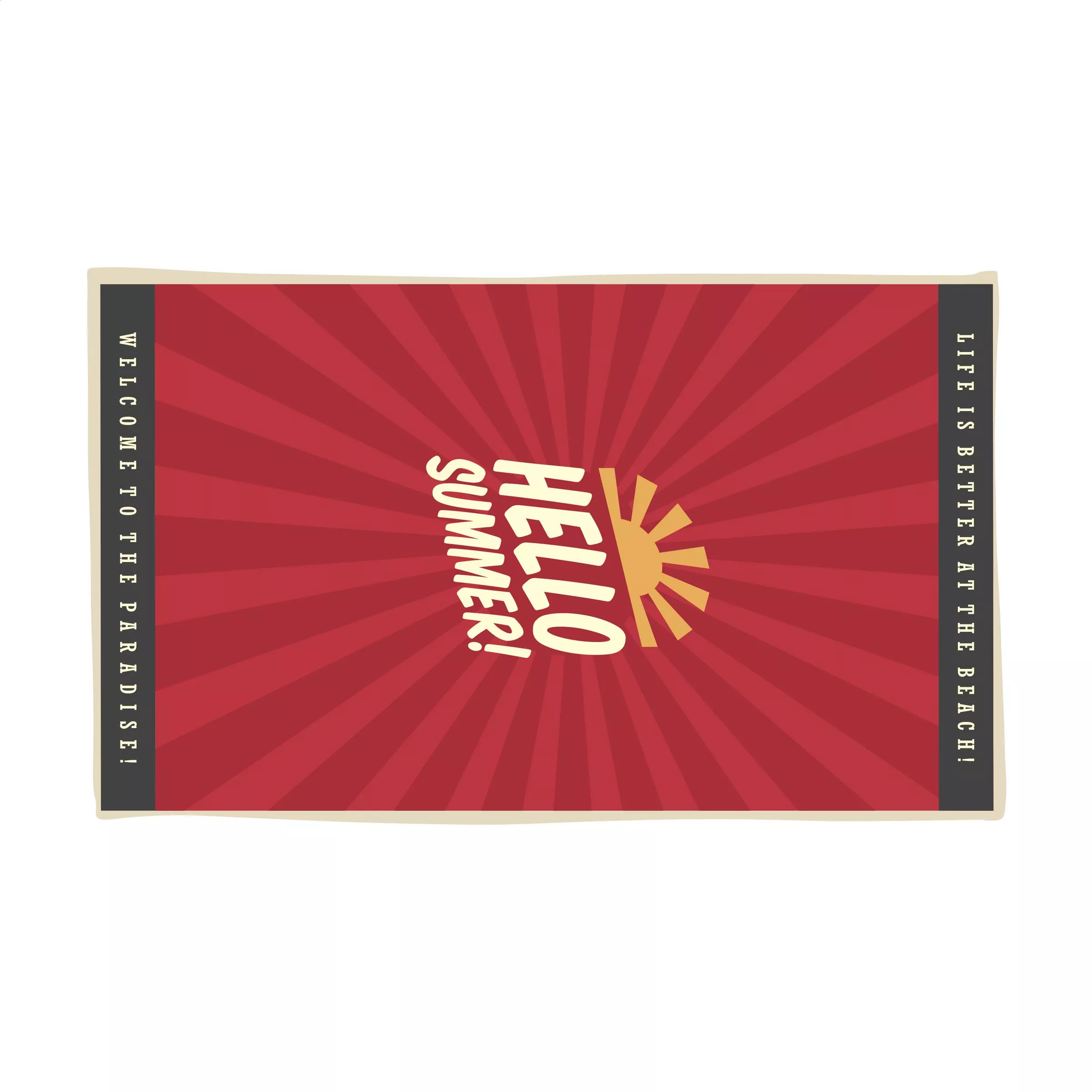 Printed BeachTowel 300 g/m² 100x180 strandlaken