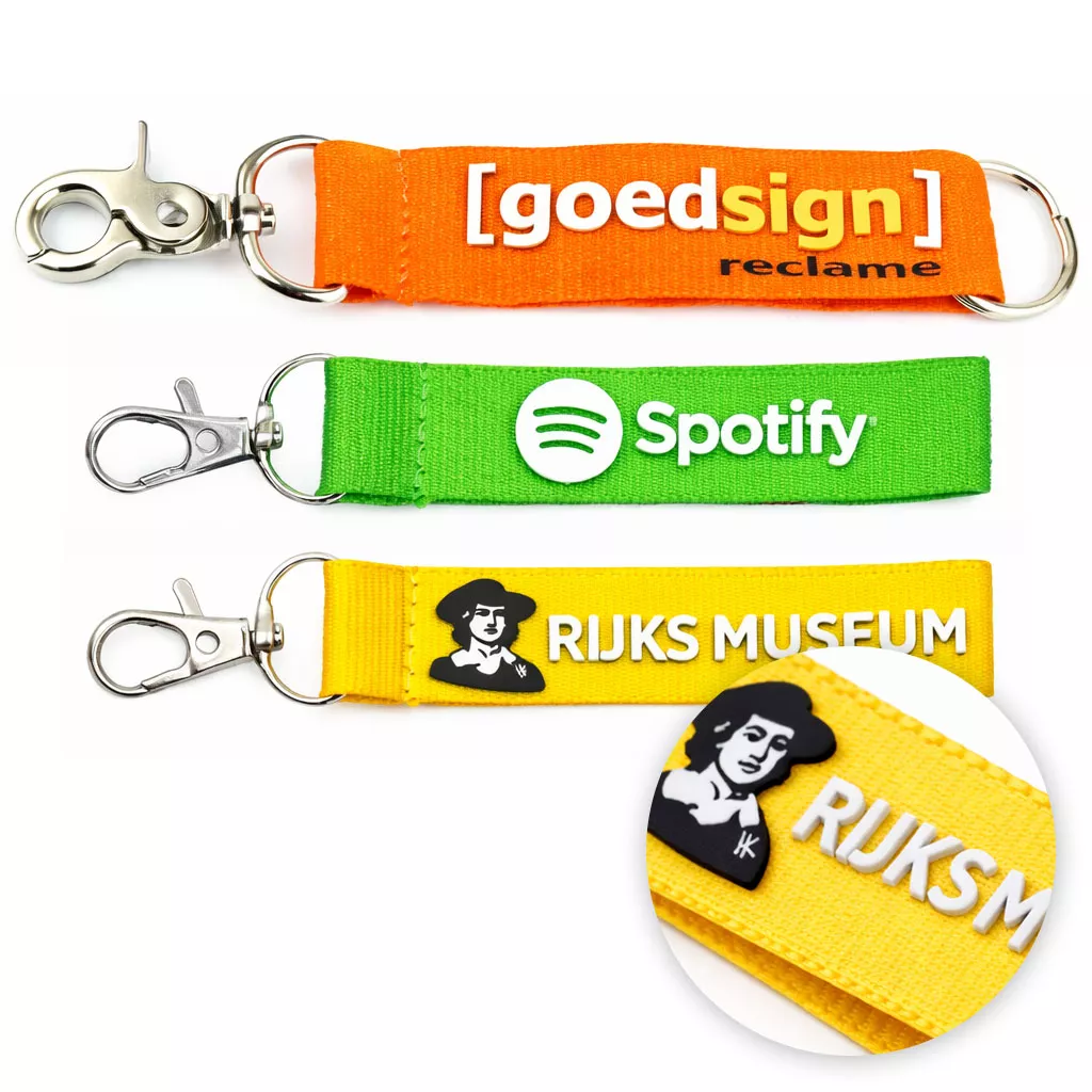 Korte Lanyard met 3D Print