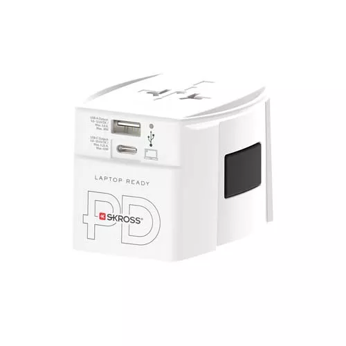 SKROSS® MUV AC65PD wereldadapter met USB-C kabel
