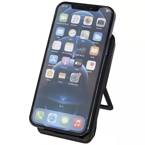 Loop 10 W draadloos oplaadstation met telefoonstandaard van gerecycled plastic