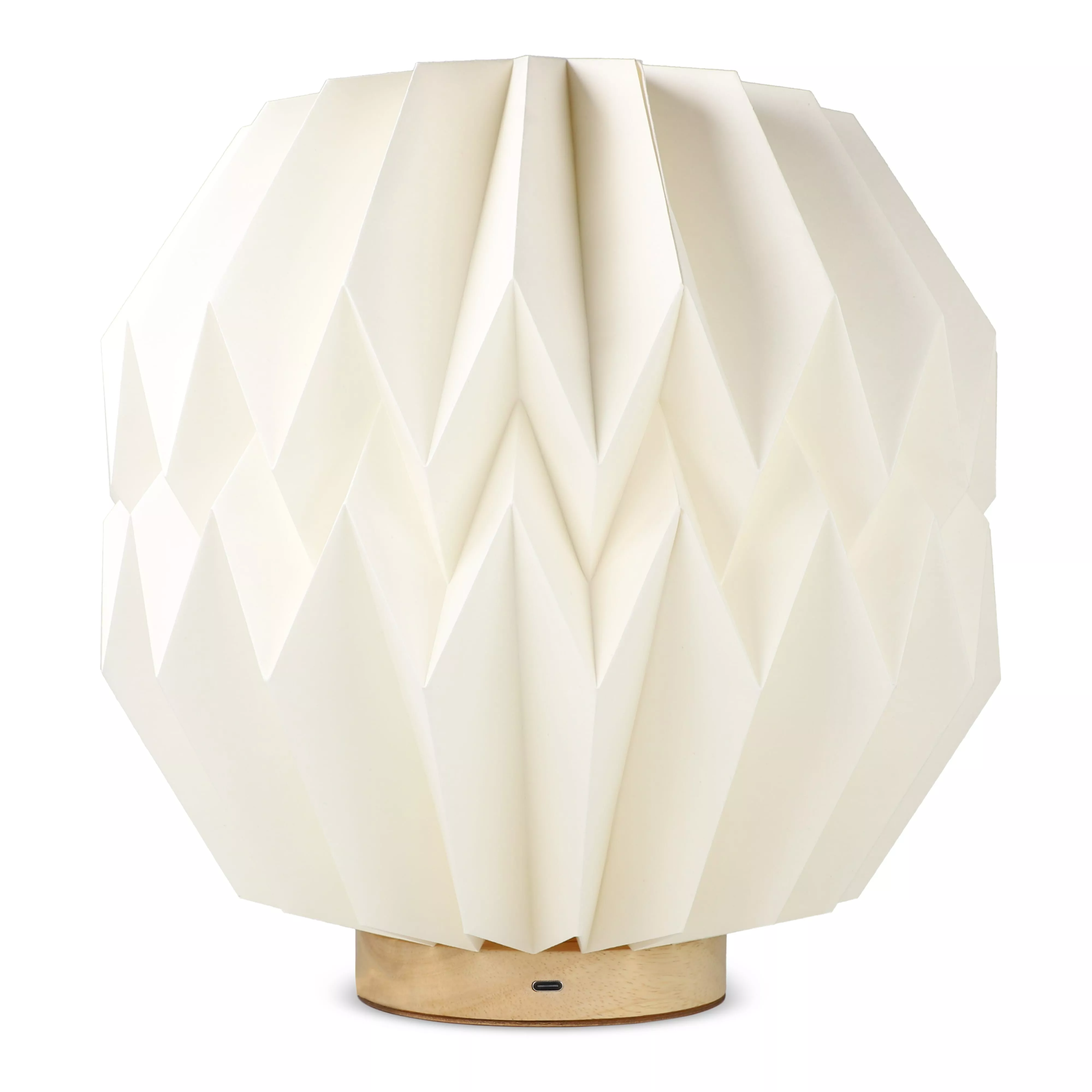 Coollux opvouwbare Origami-geïnspireerde papieren LED-lamp Luna 25cm