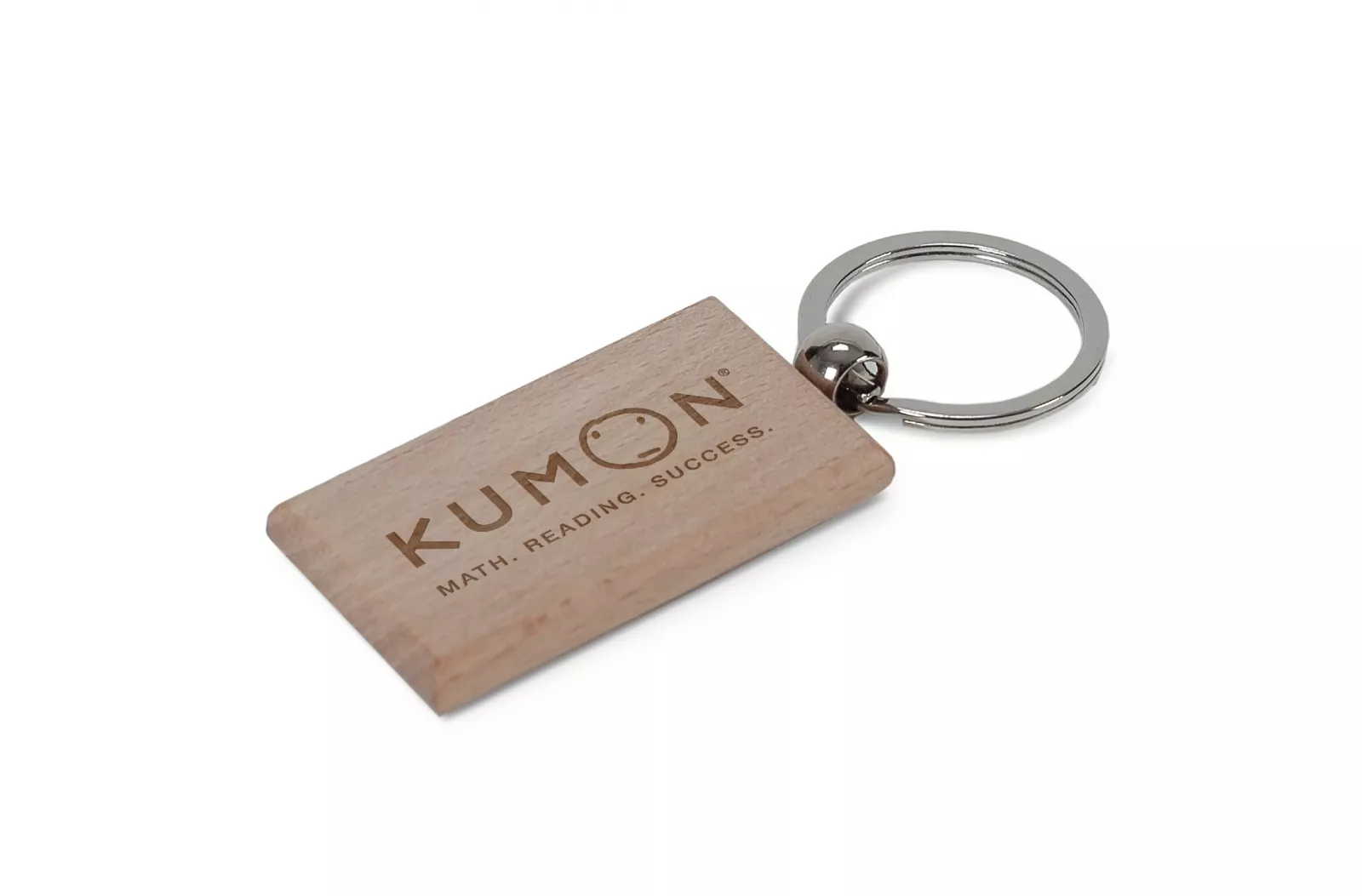 Sleutelhanger hout rechthoekig