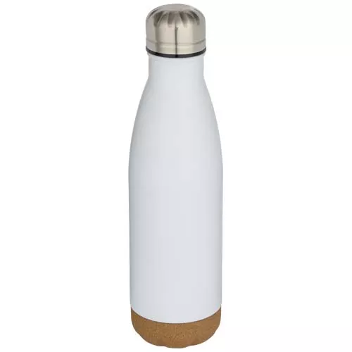 Cove 500 ml dubbelwandige vacuüm geïsoleerde roestvrijstalen waterfles met kurkdetails