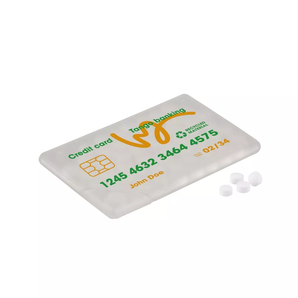 Mint creditcard met suikervrije mints
