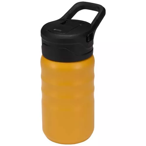 Knox 350 ml RCS gerecyclede dubbelwandige roestvrijstalen sportfles met uitklapbaar rietje