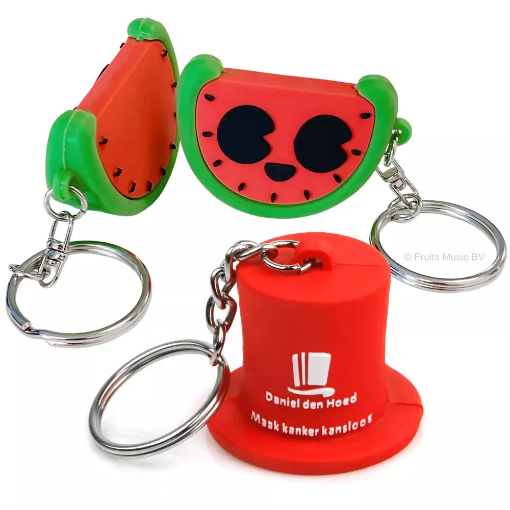 Rubberen/PVC sleutelhangers 3D (custom made)