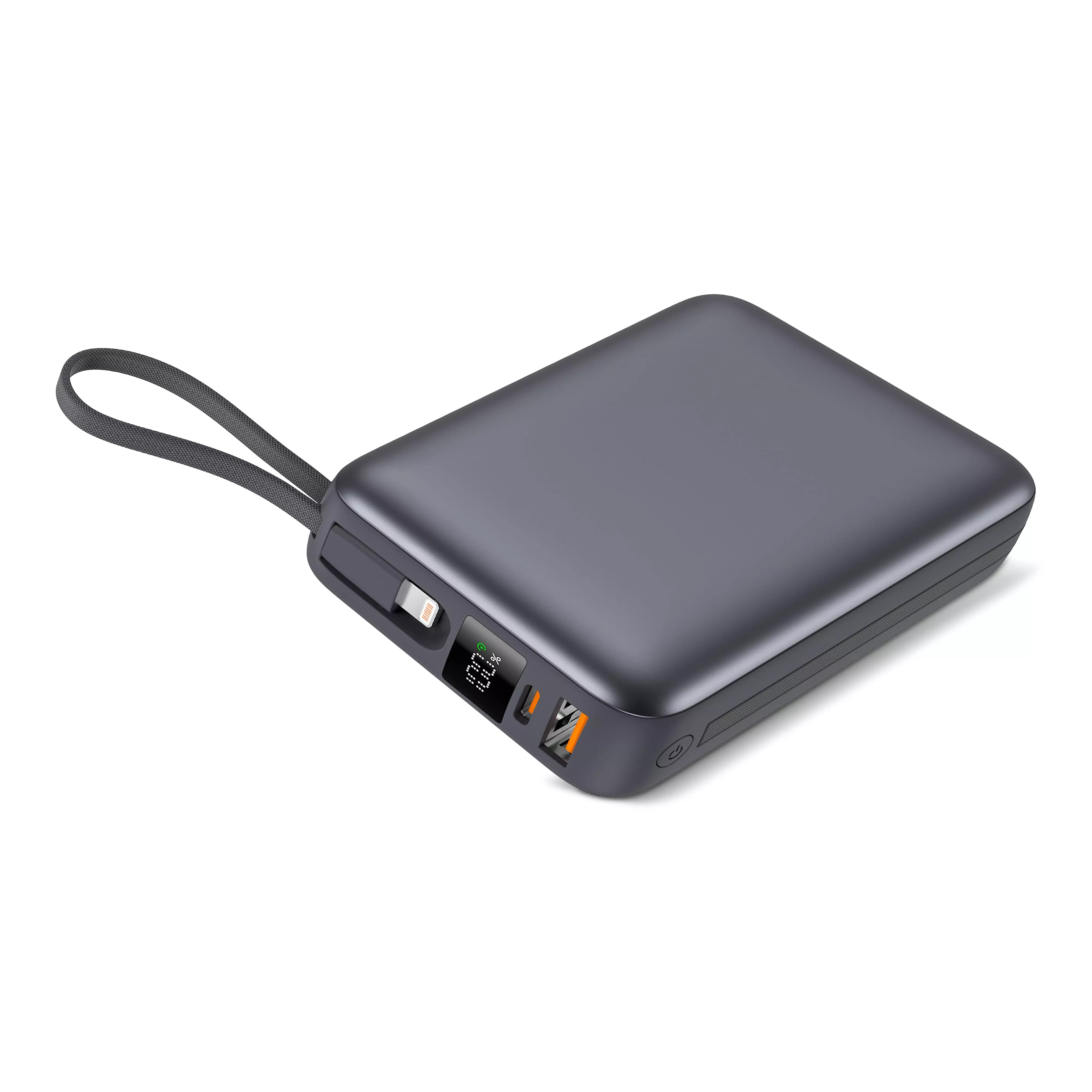 Nova Powerbank 22.5W Power Delivery met ingebouwde kabels 20000 mAh