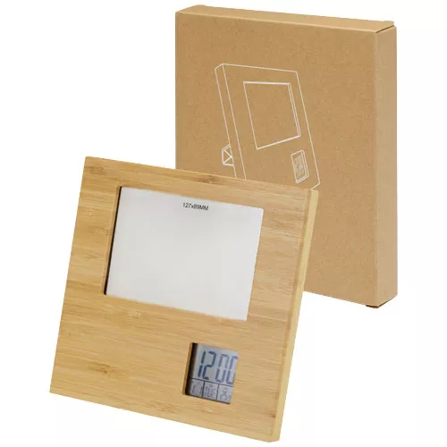 Sasa bamboe fotolijst met thermometer