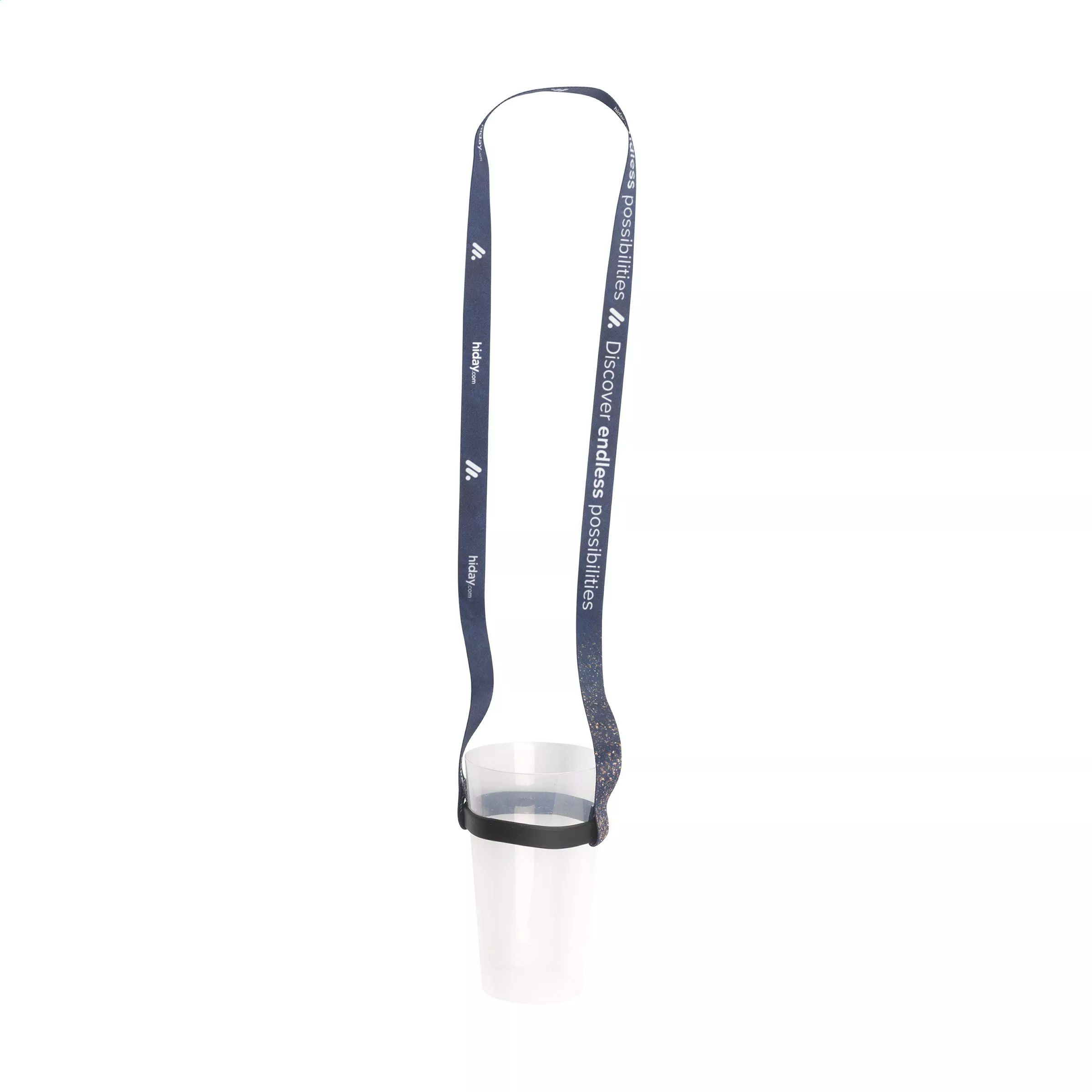 Lanyard Sublimatie RPET 1,5 cm met bekerhouder