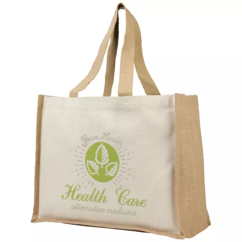 Varai 320 g/m² canvas en jute boodschappentas 23L