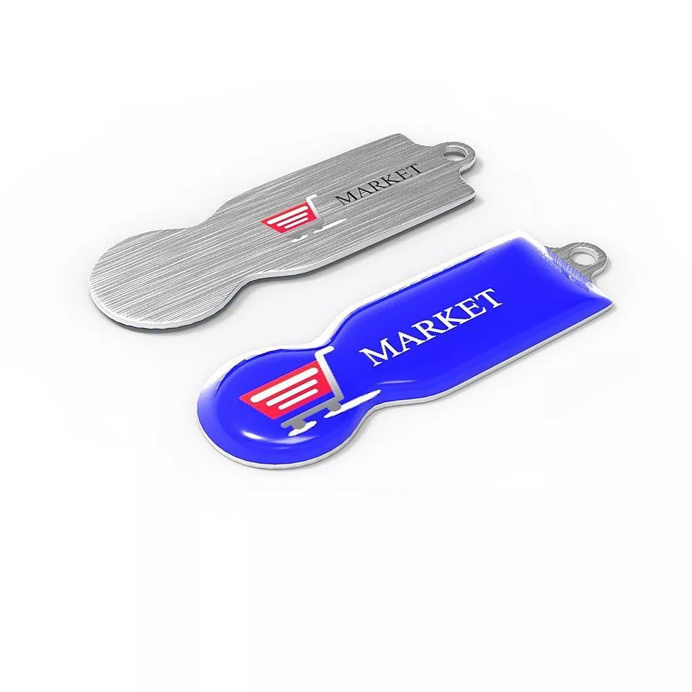 Shopping Coin Full-colour sleutelhanger