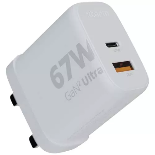 Xtorm XEC067G GaN² Ultra wandoplader 67 W met UK stekker