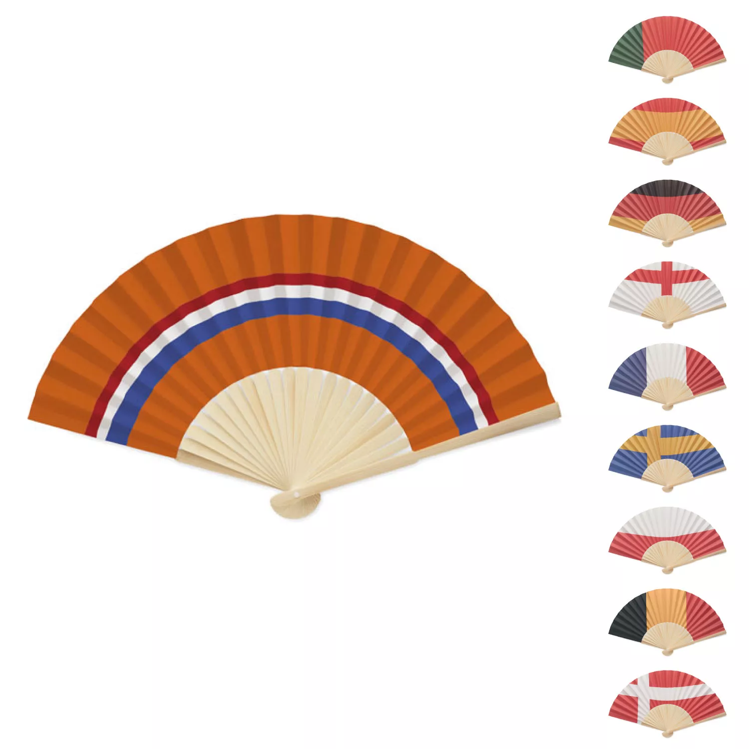 FUNFAN Handwaaier met vlagontwerp