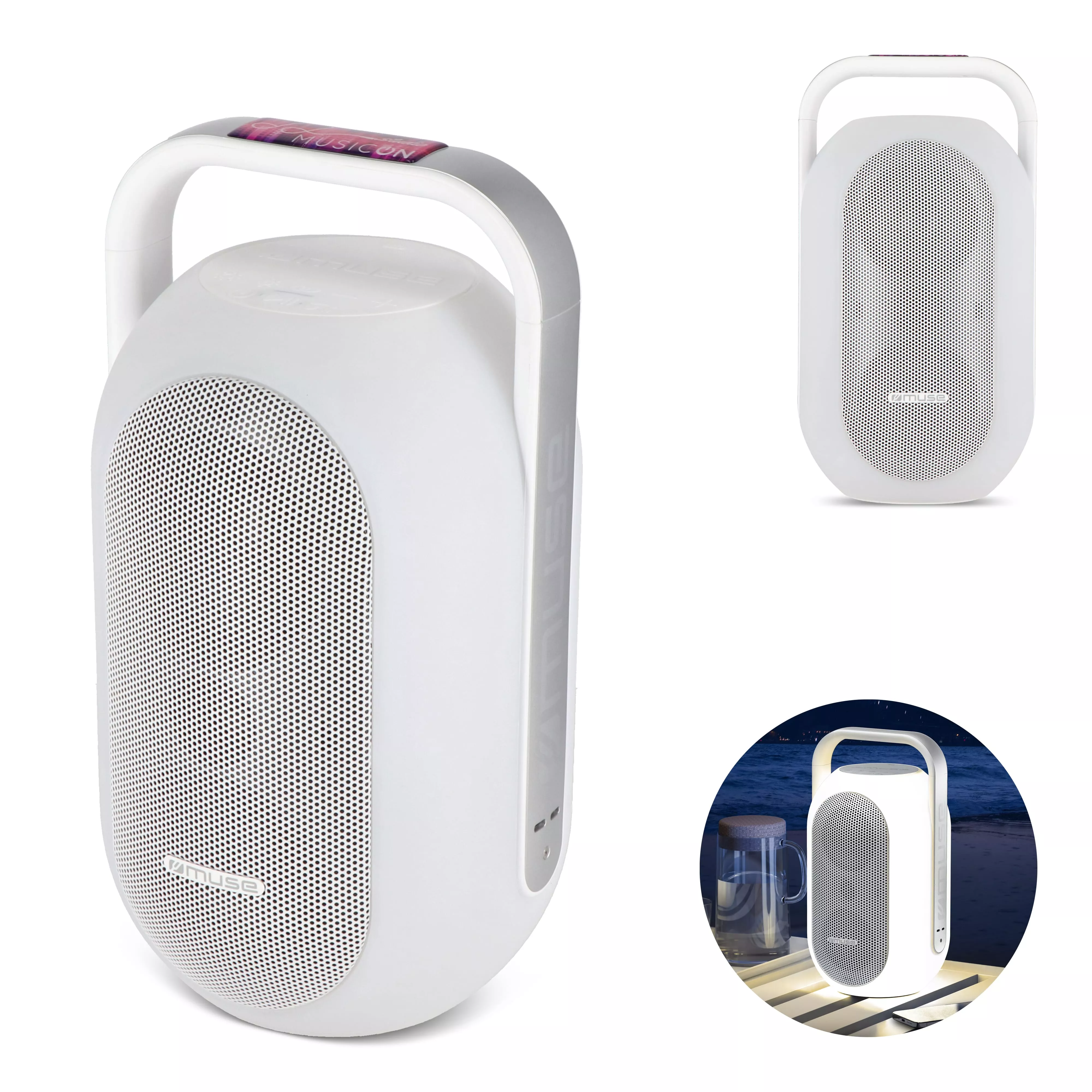 ML-625| Muse Ambient Light Bluetooth Speaker IPX4