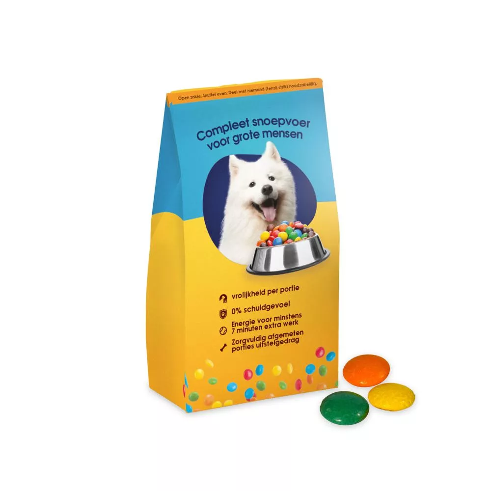 Voerzakje met mini choco's