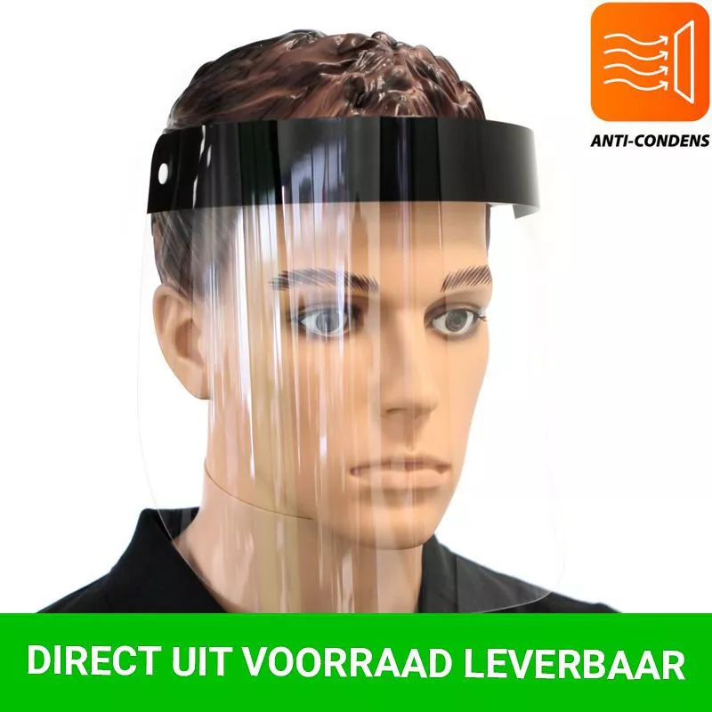 Face Shield Zwart