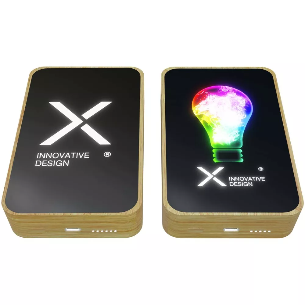 SCX.design P27 10.000 mAh MagSafe powerbank van bamboe