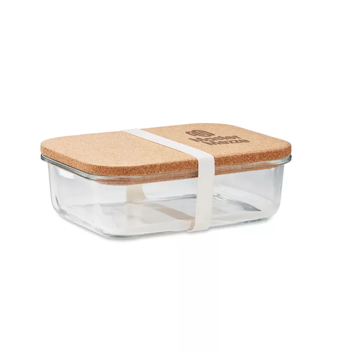 CANOA Glazen lunchbox kurken deksel