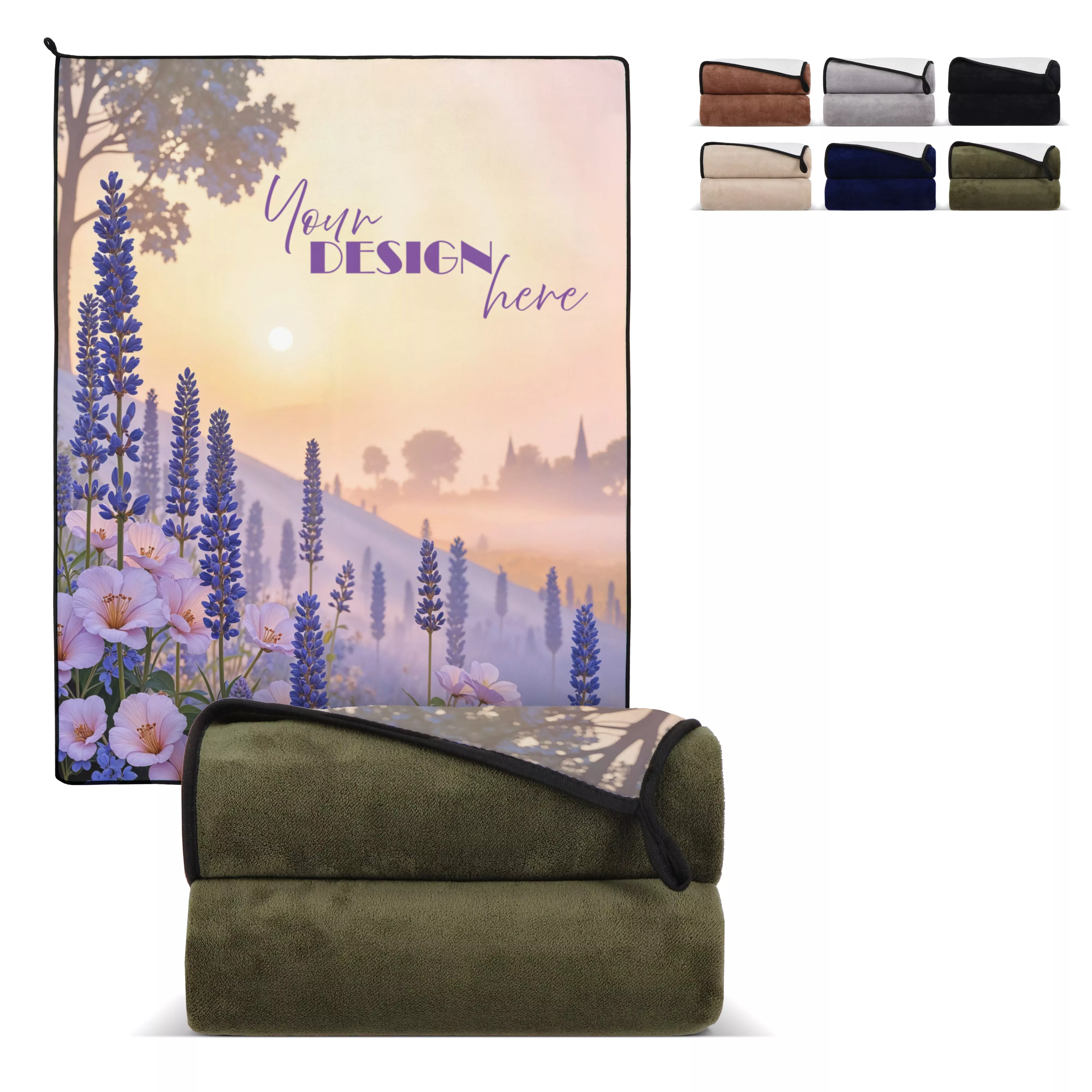 Gecombineerde coral fleece deken 120x150cm (500g/m²) sublimatie