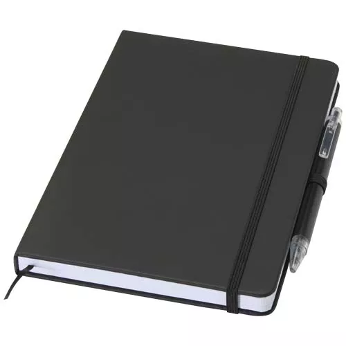 Spectrum A5 notitieboek van gerecycled papier en balpen-set