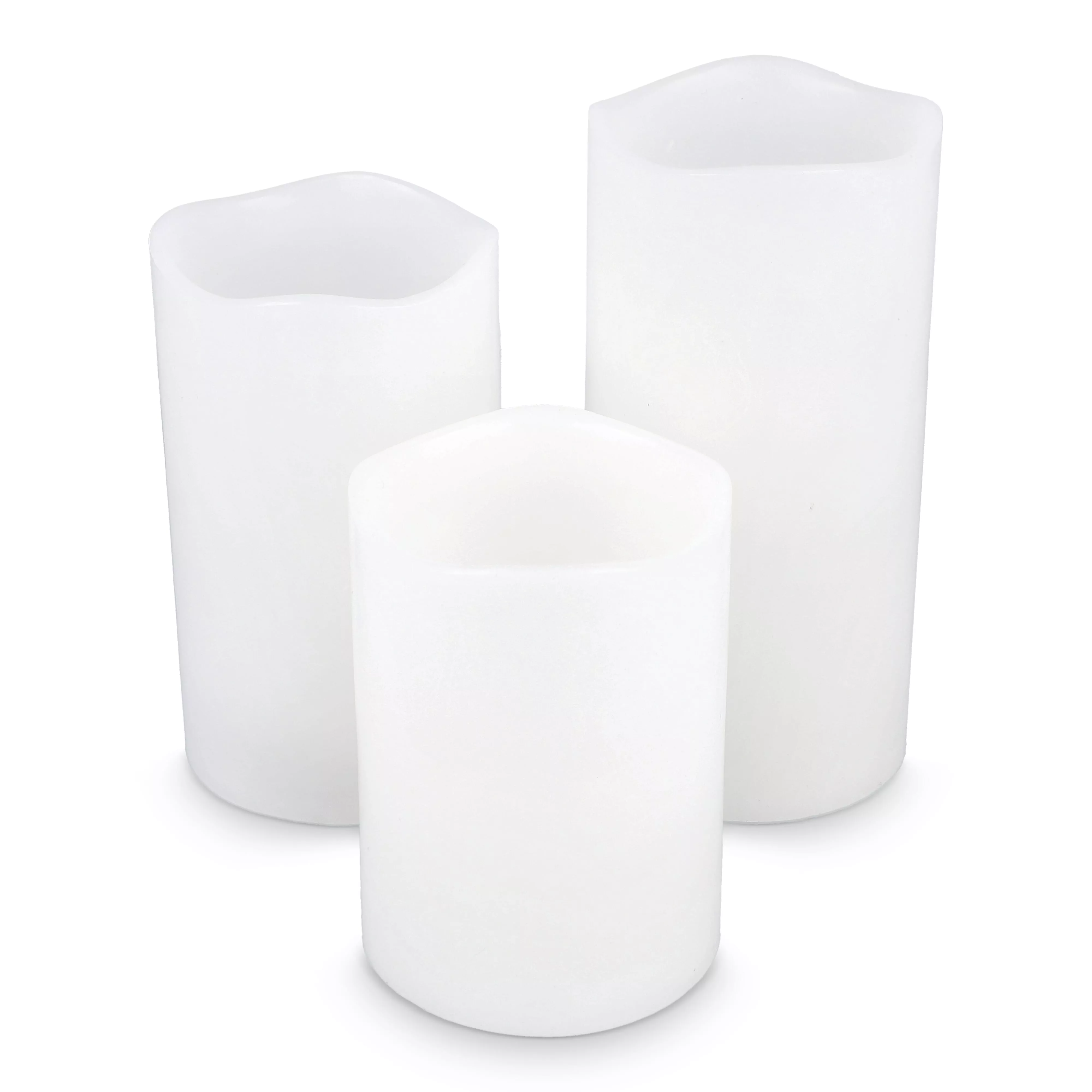 Koselys 3-delige set LED-waxkaarsen (op batterijen)