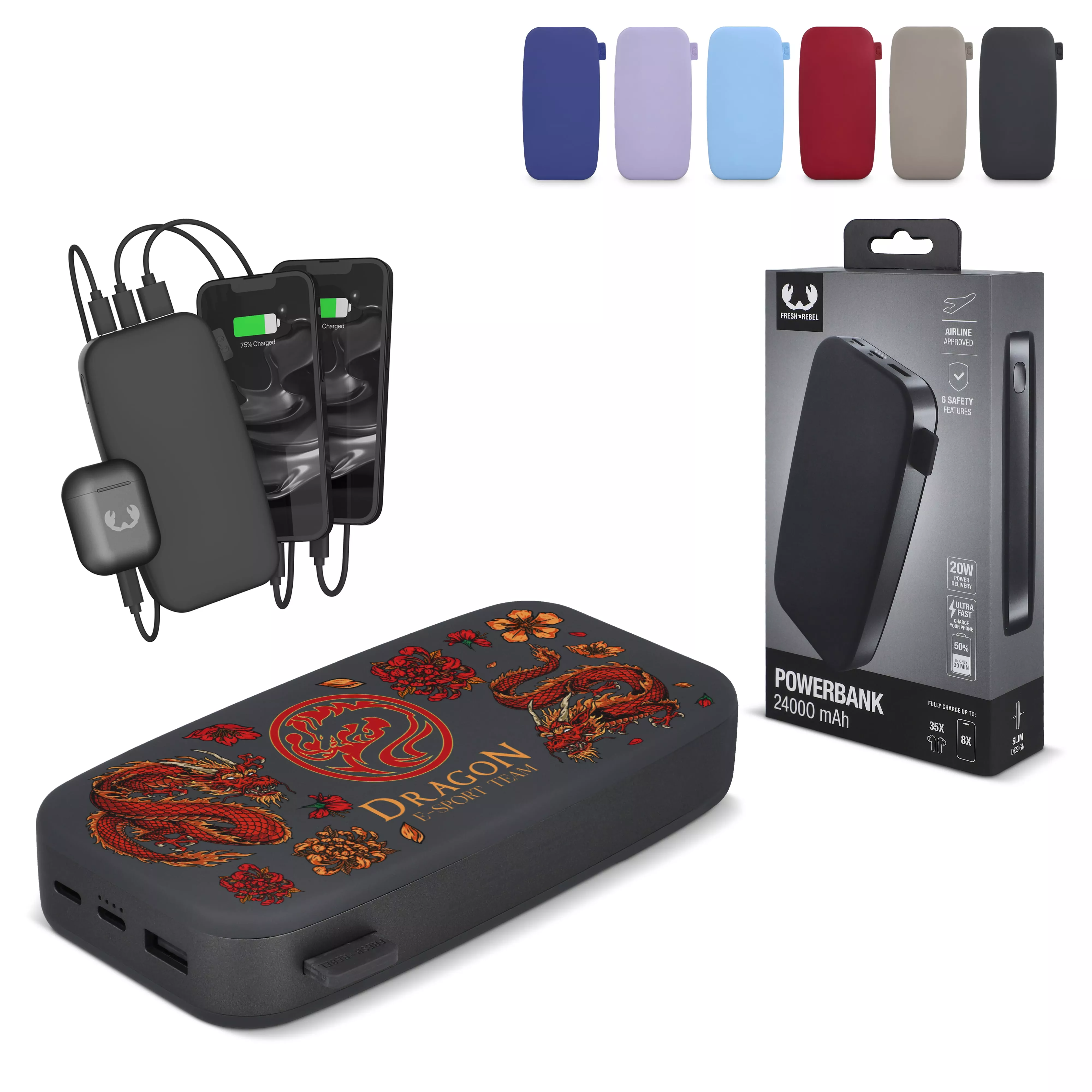 2PB24100 I Fresh 'n Rebel USB-C Powerbank 24000mAh