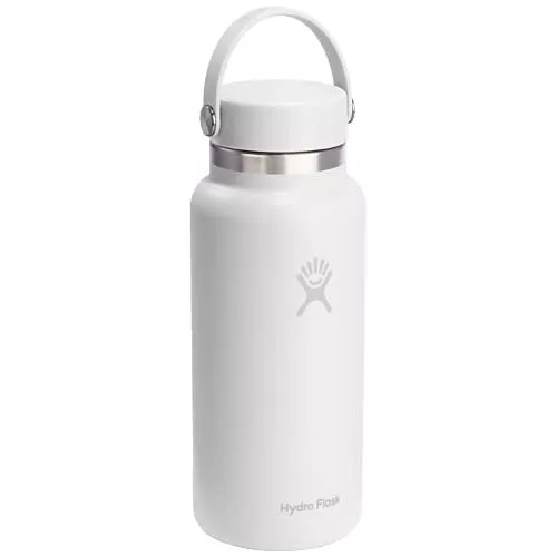 Hydro Flask-waterfles met brede opening, 946 ml, geïsoleerd, van roestvrij staal
