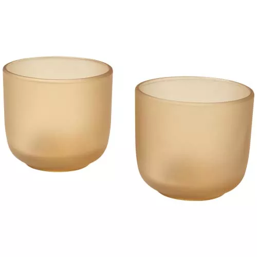 Male glazen bekers van 200 ml, set van 2