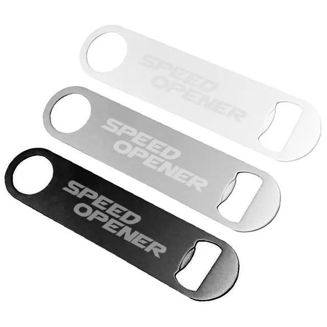 Bar Blade Platte Flesopener - Lasergravering