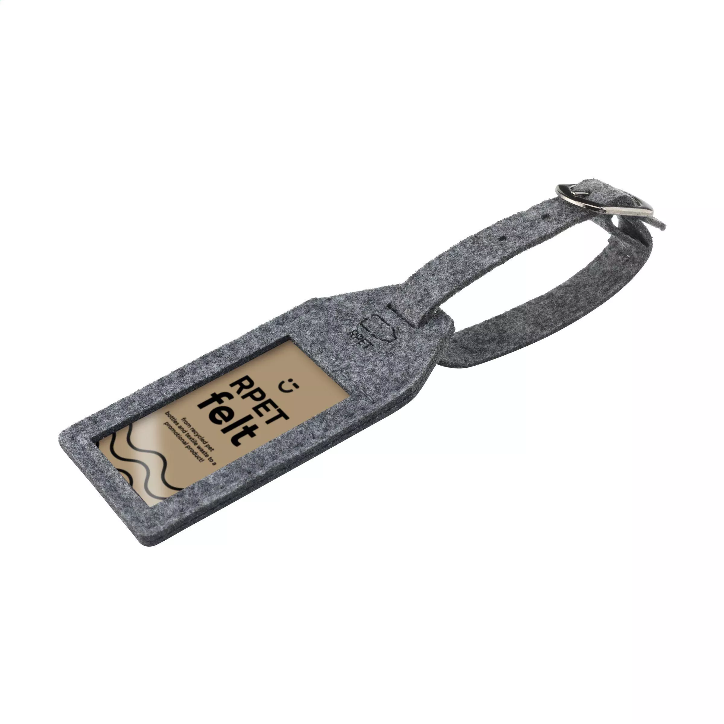 RPET Felt GRS Luggage Tag bagagelabel