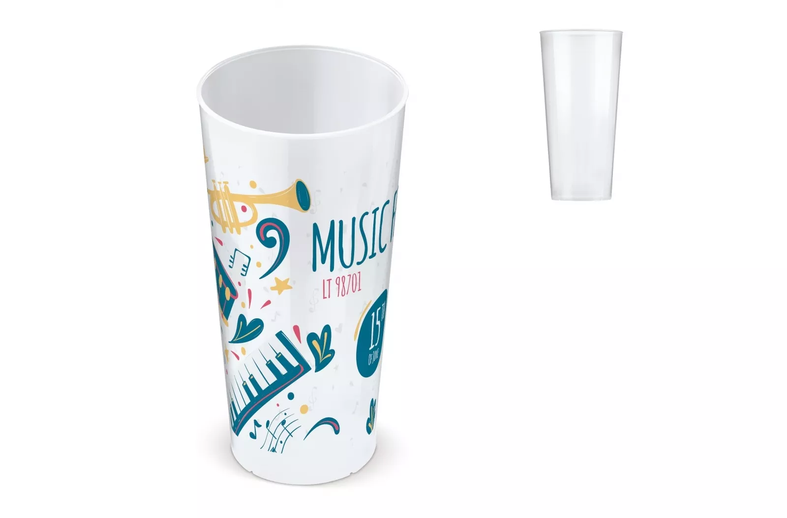 Ecologische cup biomateriaal 500ml