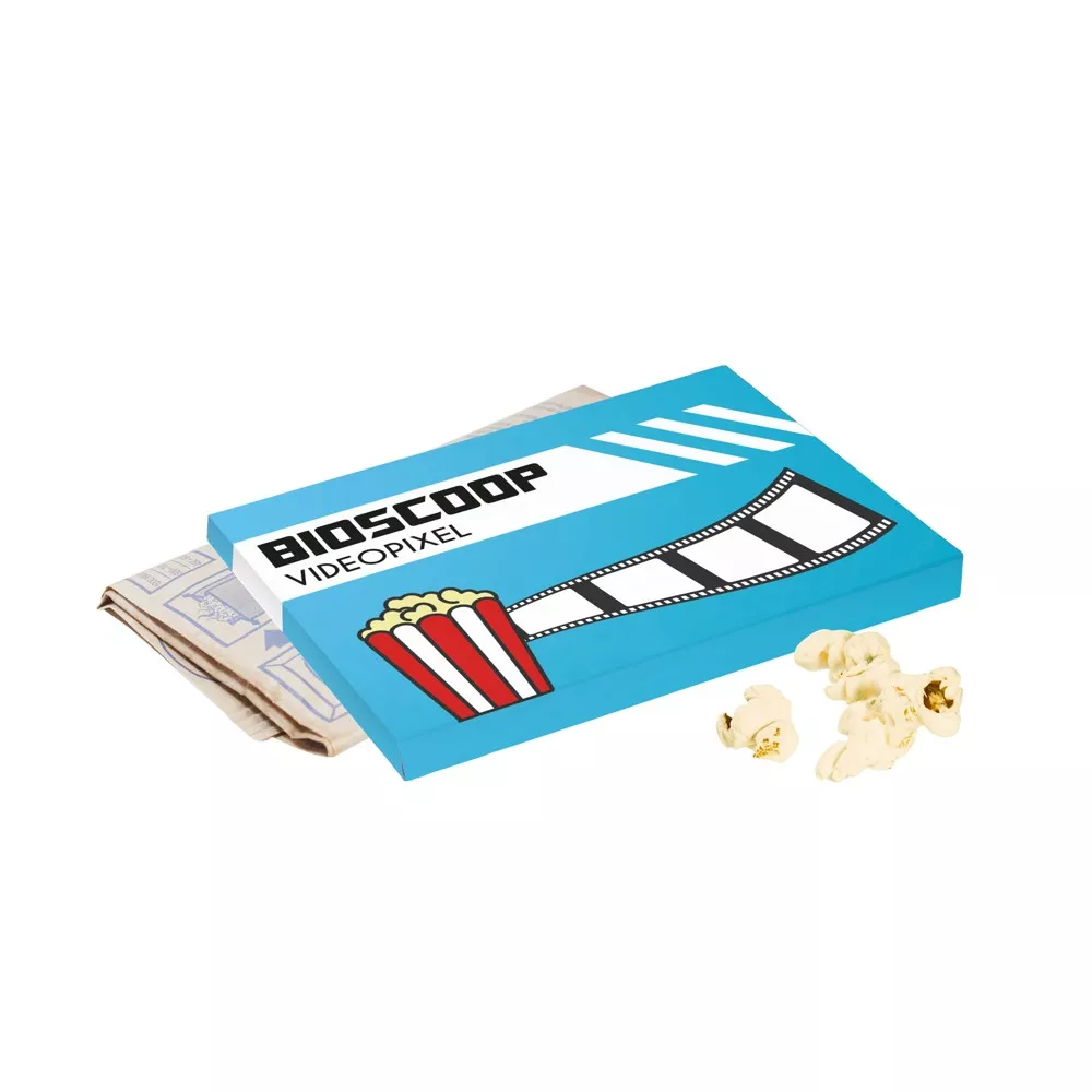 Doosje met magnetron popcorn