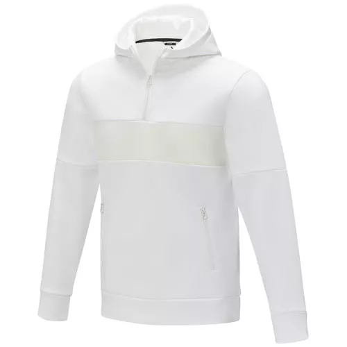 Sayan anorak heren sweater met halve rits en capuchon