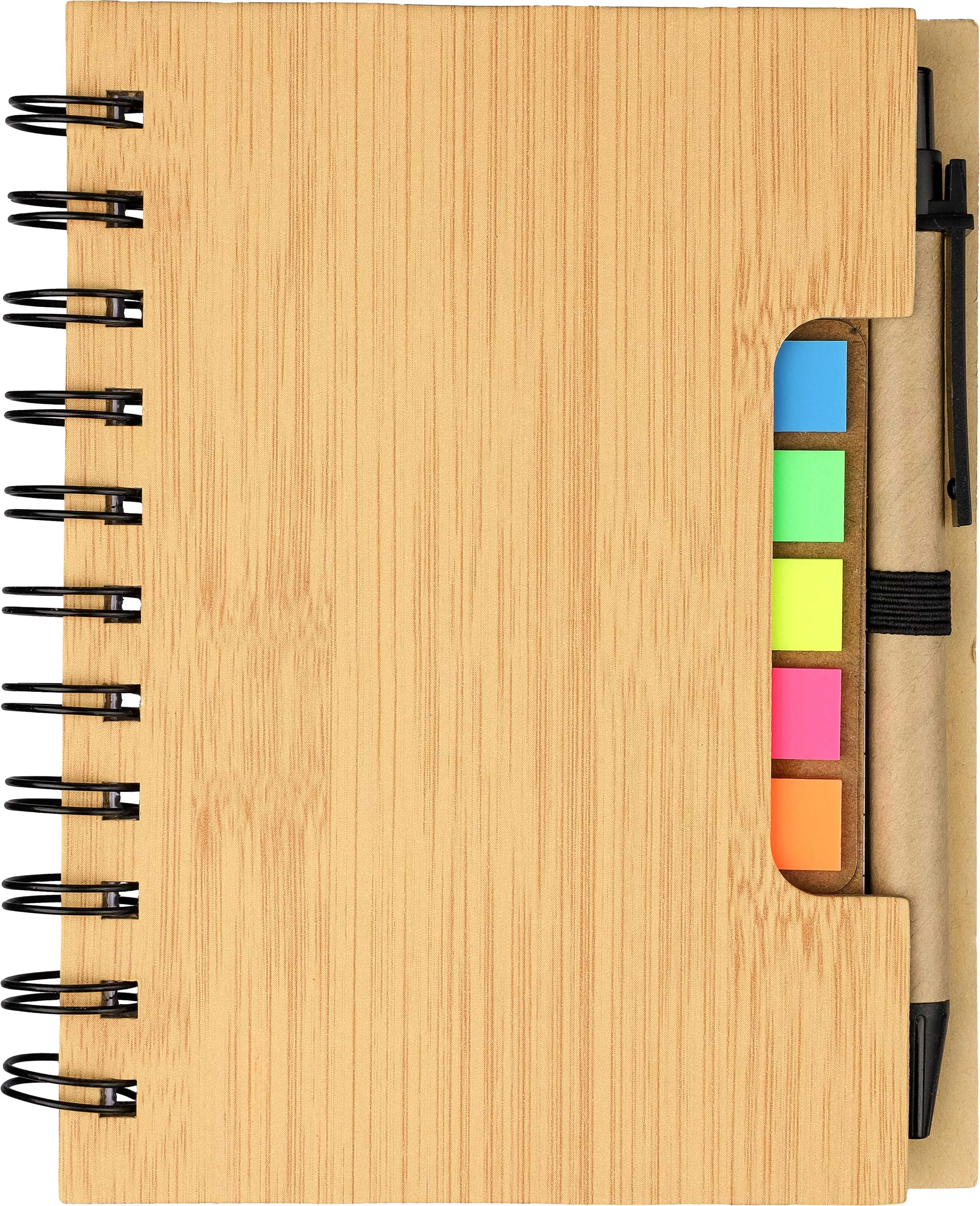 Draadgebonden notitieboekje met balpen Niall