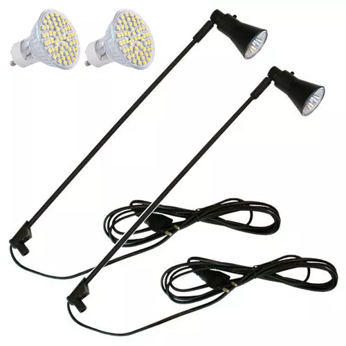 2x LED zwart