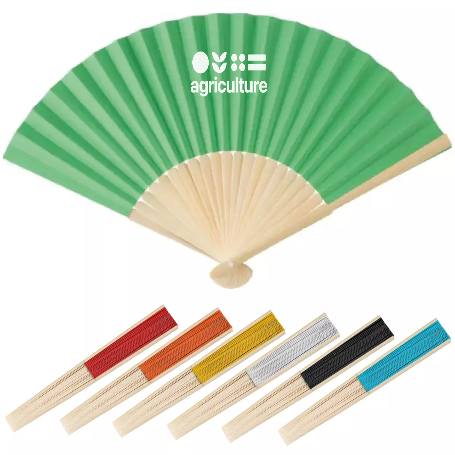 Bamboe handwaaier Elio