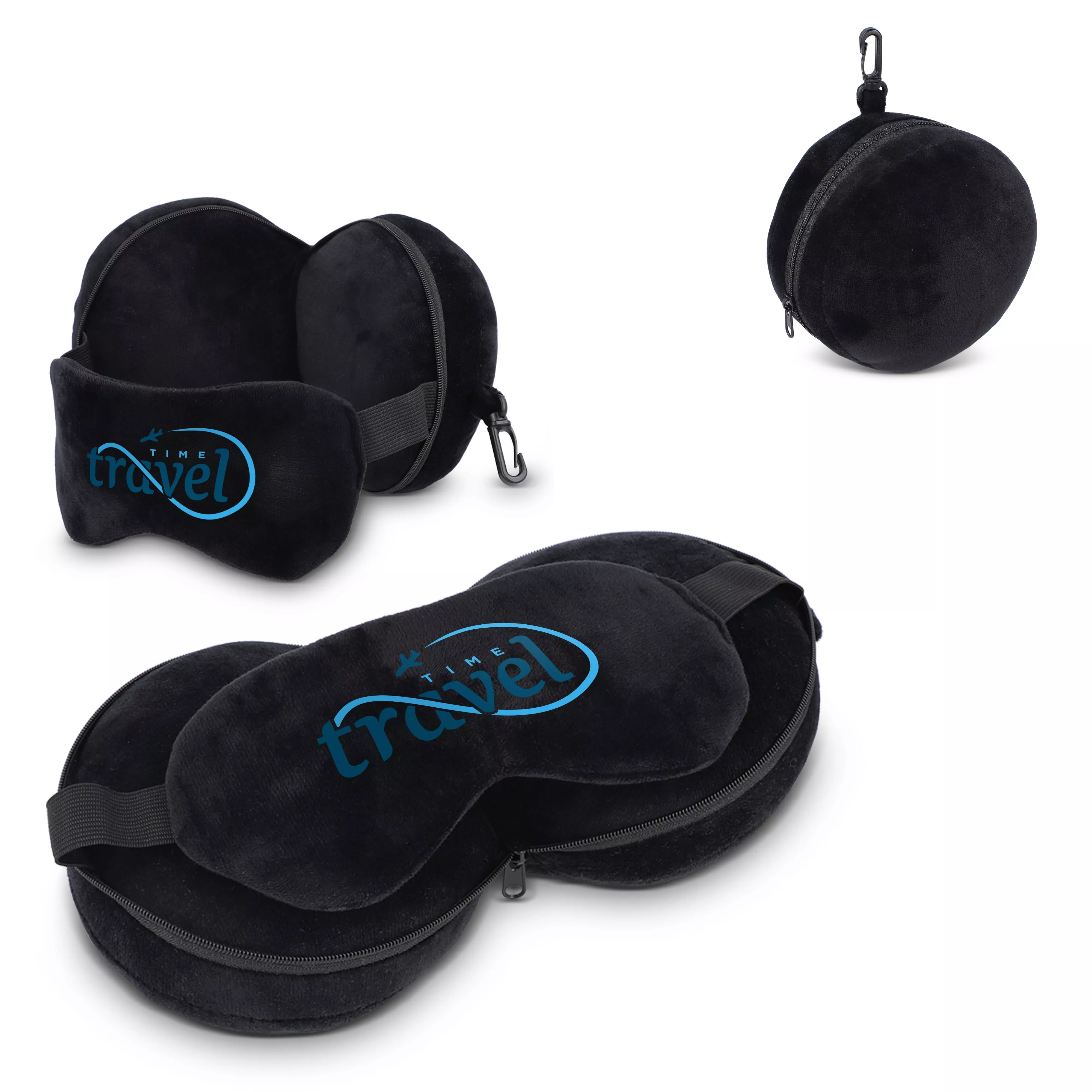 Reis oogmasker-kussen met ritssluiting