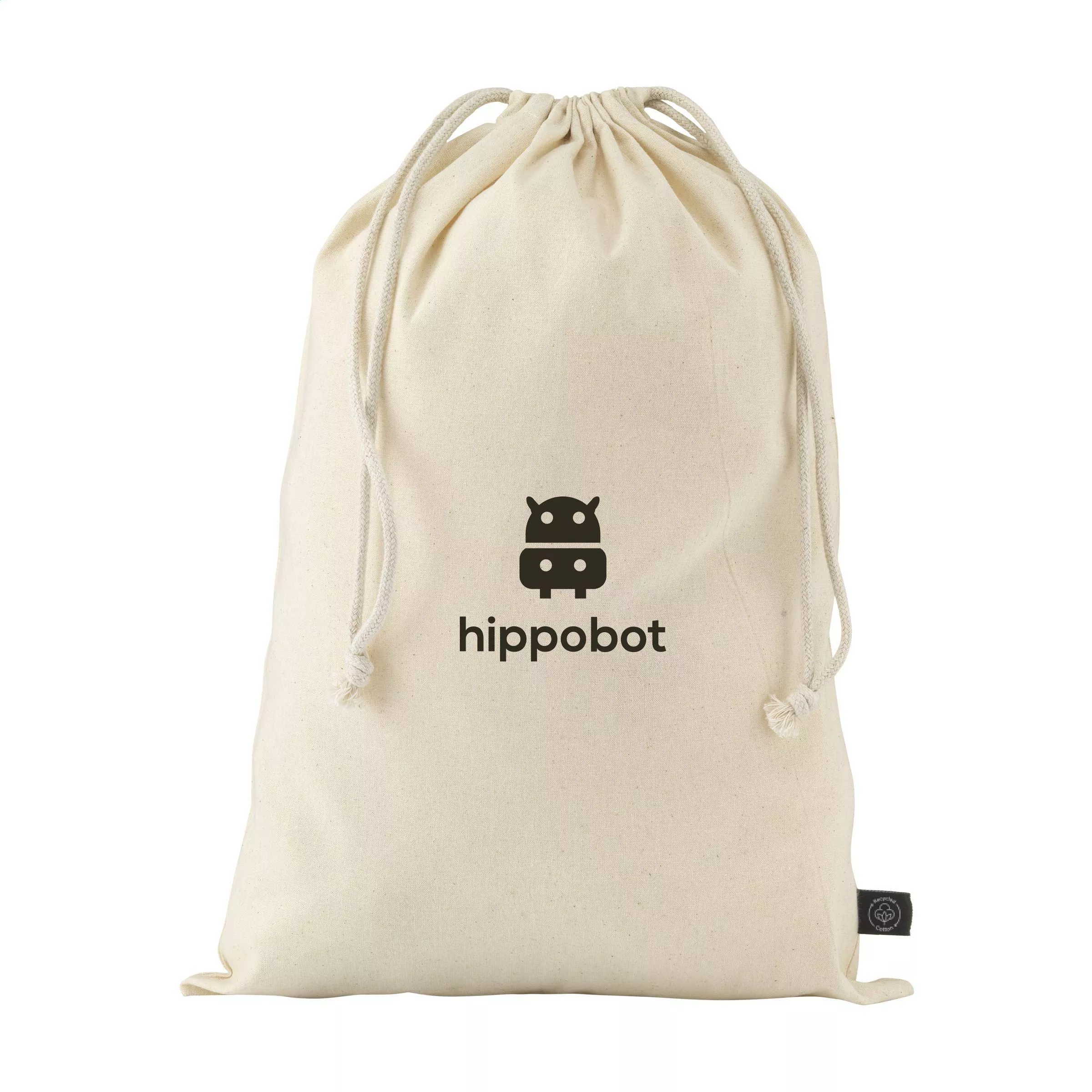 Gift Pouch Naturel GRS Recycled Cotton (150 g/m²) L