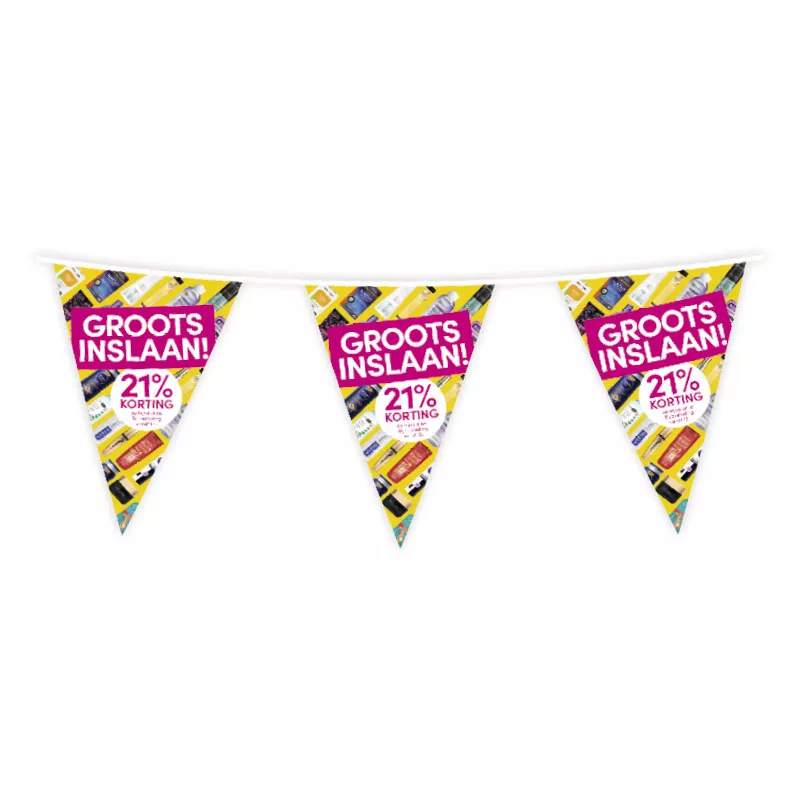 Wimpellijn bedrukken 20 x 30 cm