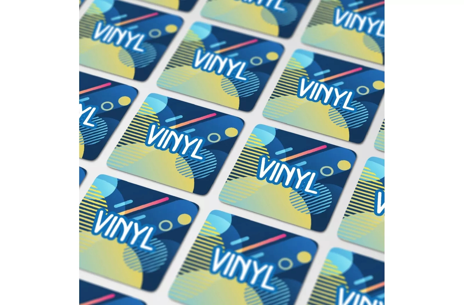 Vinyl Sticker Vierkant 30x30mm