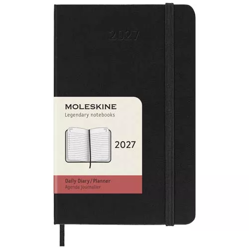 Moleskine hardback pocket dag-agenda voor 12 maanden