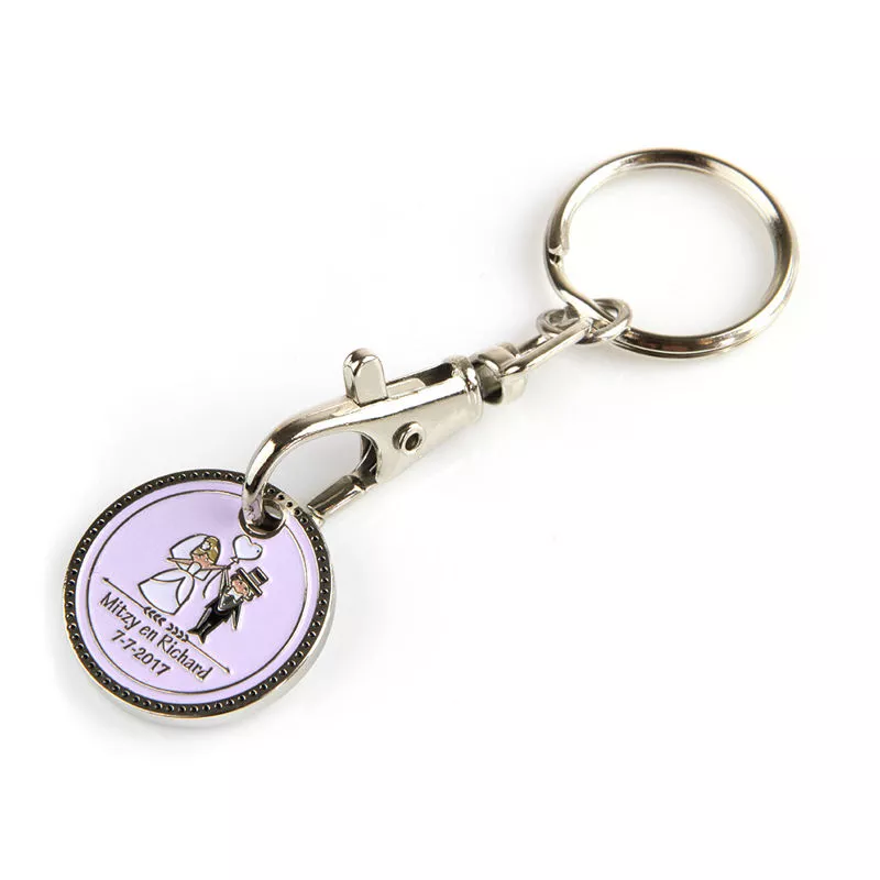 Bruiloft Winkelwagenmuntjes Diepdruk