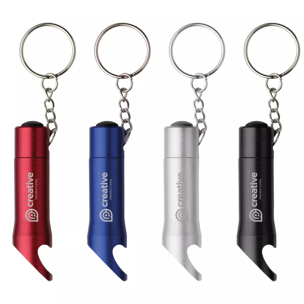 Aluminium 2-in-1 sleutelhanger Carla