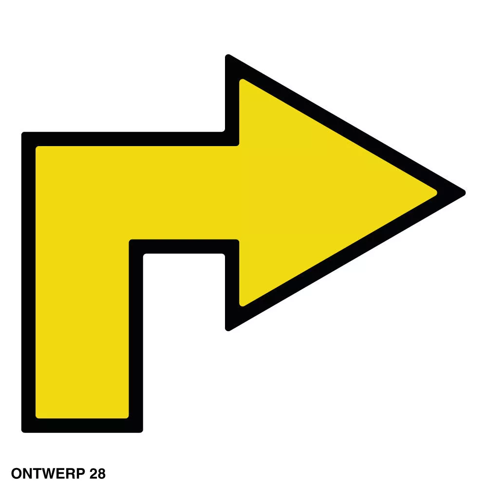 Geel rechtsaf - row7