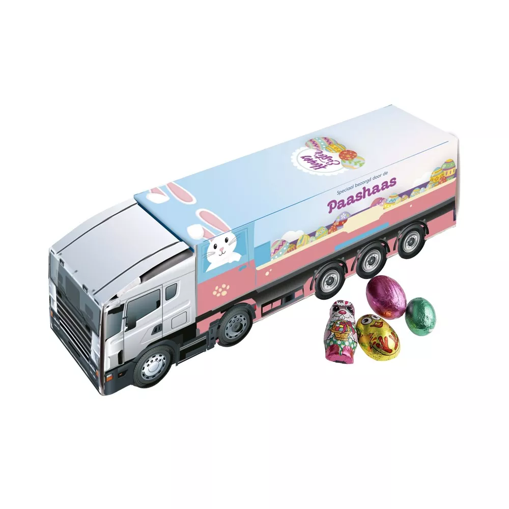 Truck met Paas chocolade