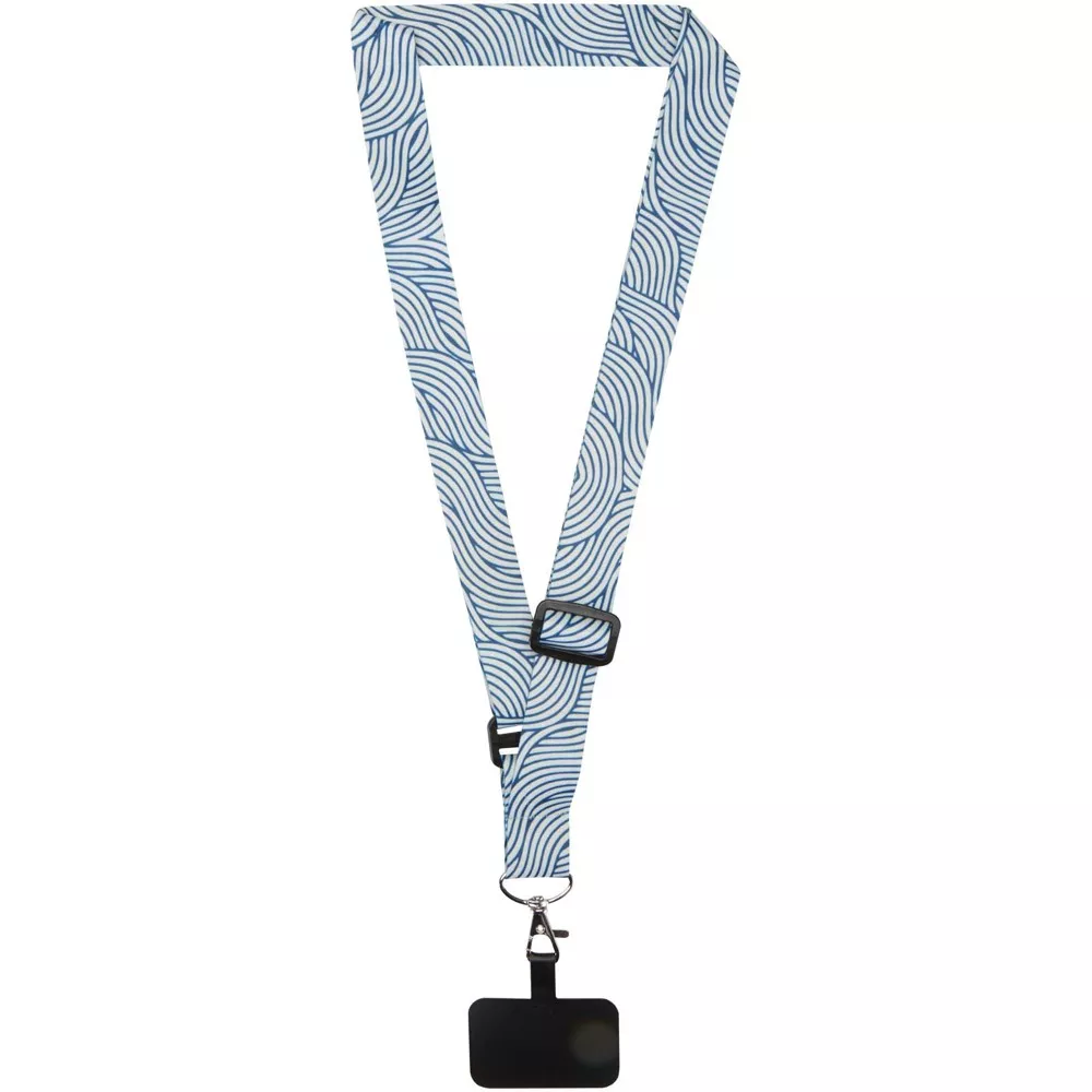 Lyra sublimatie verstelbare lanyard met telefoonhouder