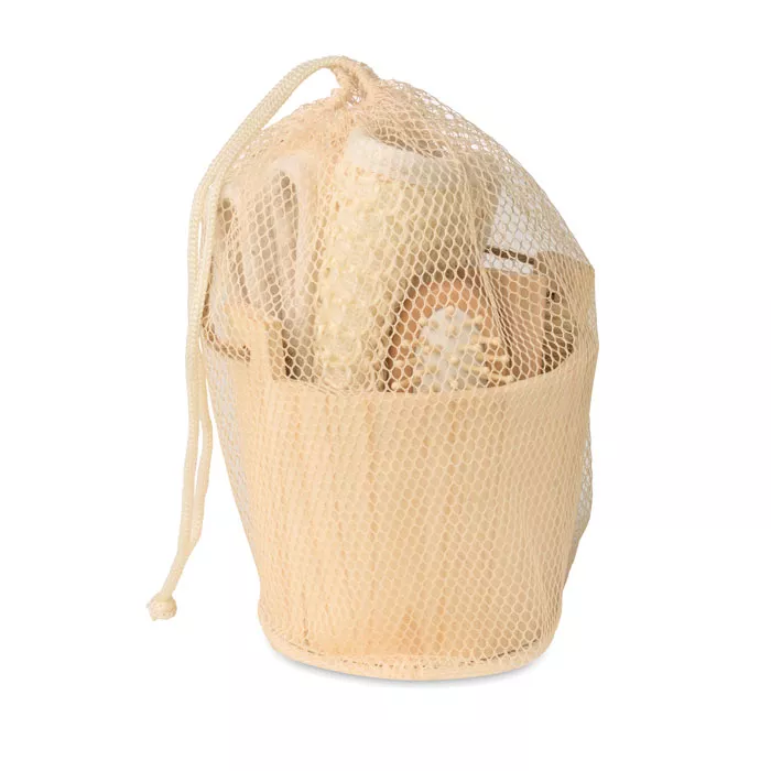 SELFCARE Badcadeauset in houten emmer